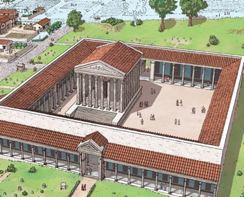à la villa Gallo-Romaine